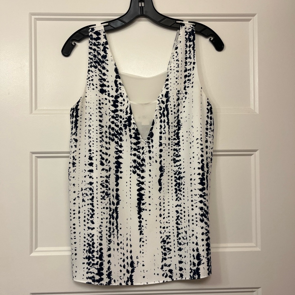 Cooper and Ella Navy & White Top